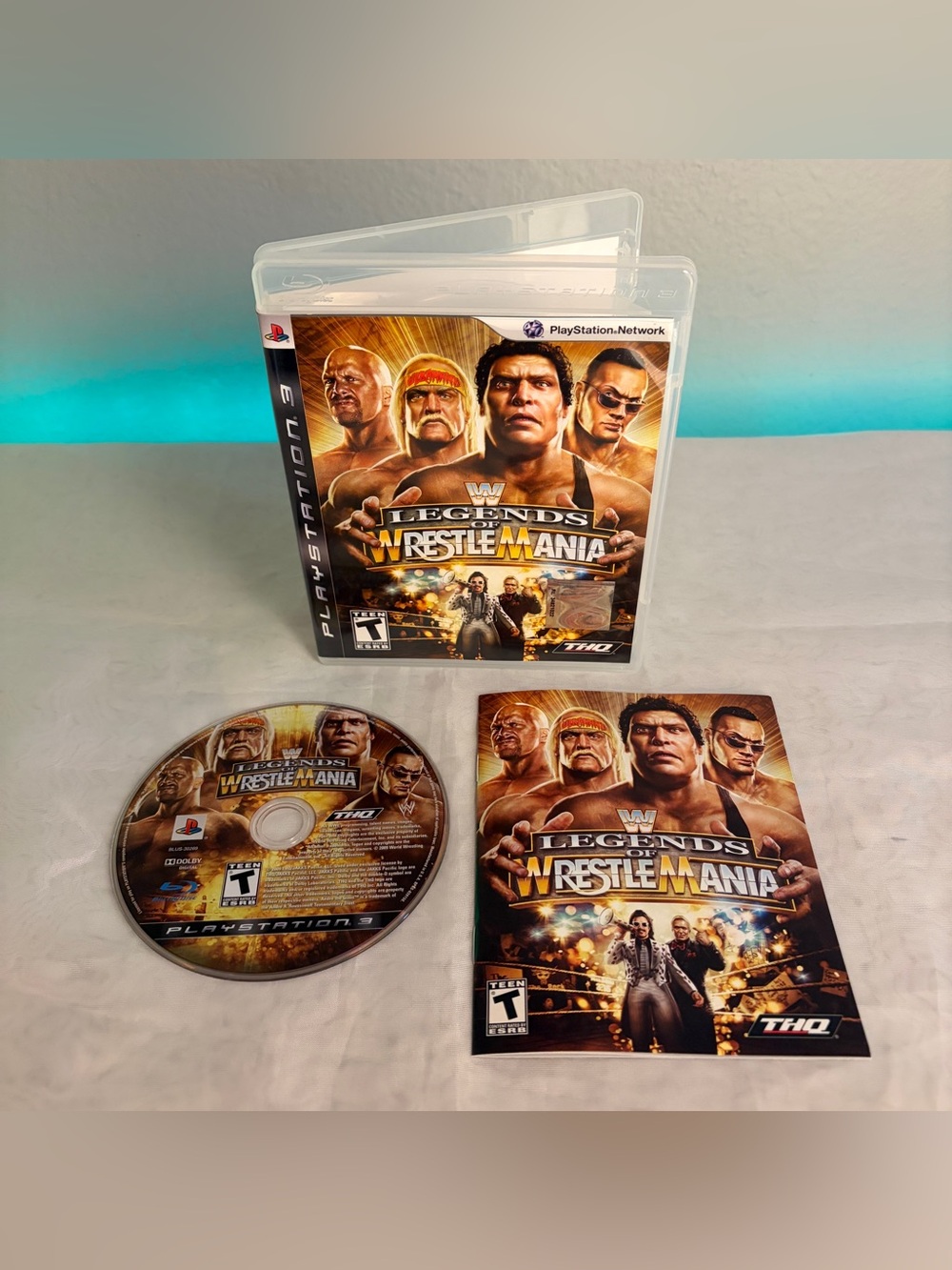 WWE Legends of WrestleMania (Sony Playstation 3, 2009) PS3 Complete CIB - Tested